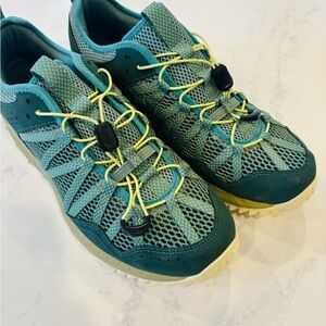 Merrell Wildwood Aerosport Teal, Green and Gray Athletic Shoes